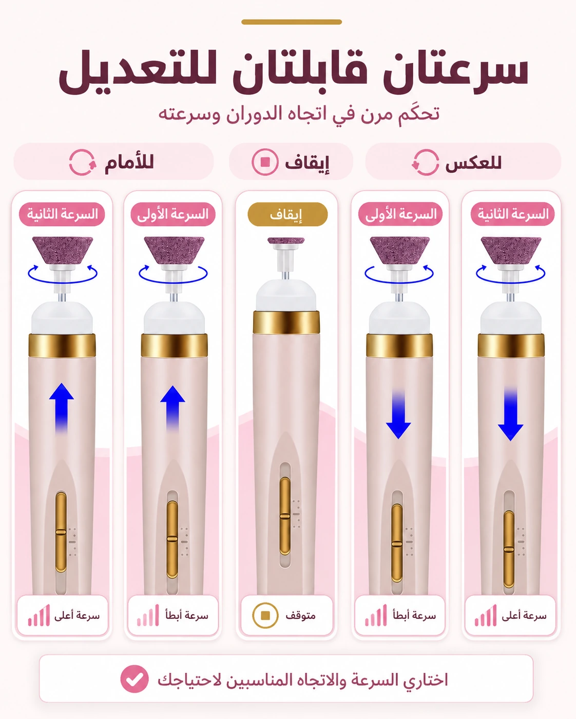 جهاز برد الأظافر مع كابل الشحن