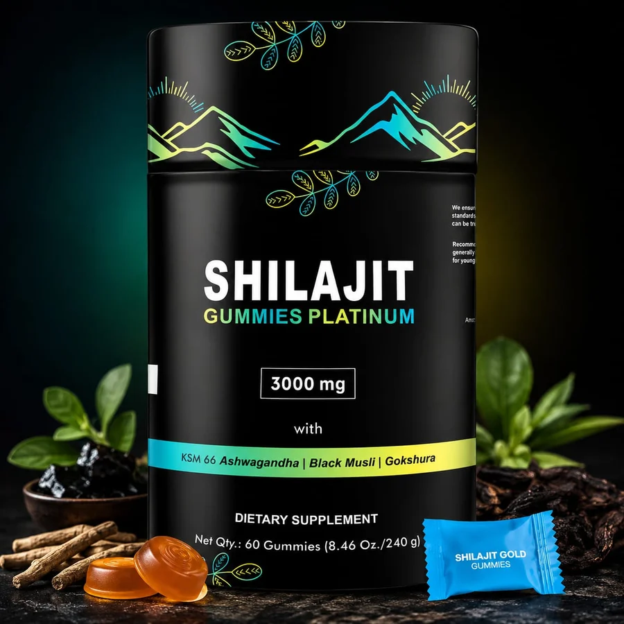 Shilajit Energy Gum | علكة شيلاجيت للطاقة خالية من السكر