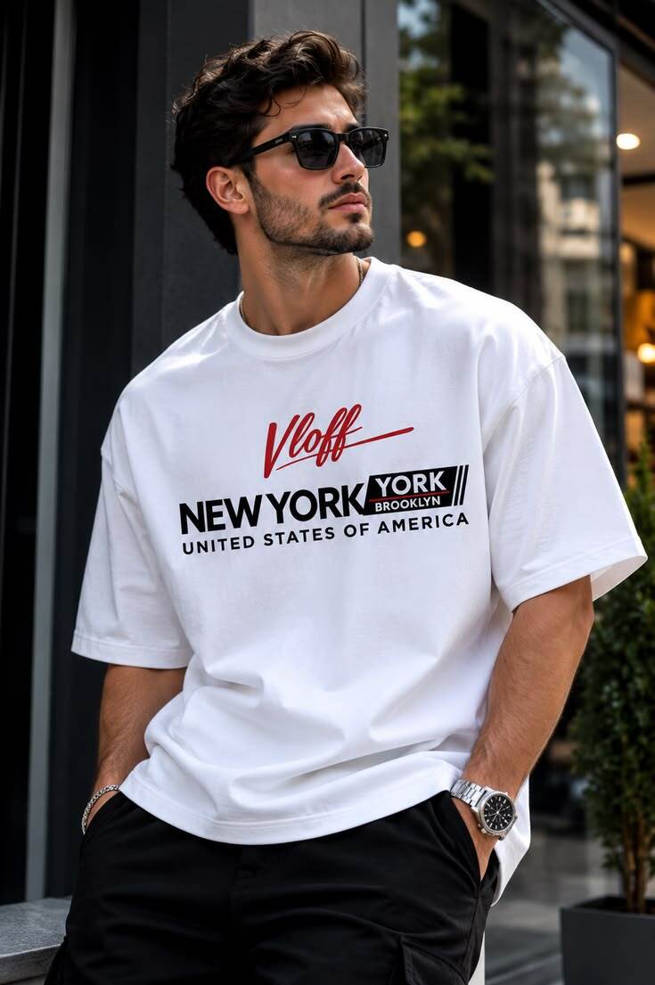 تيشرت قطن NEW YORK