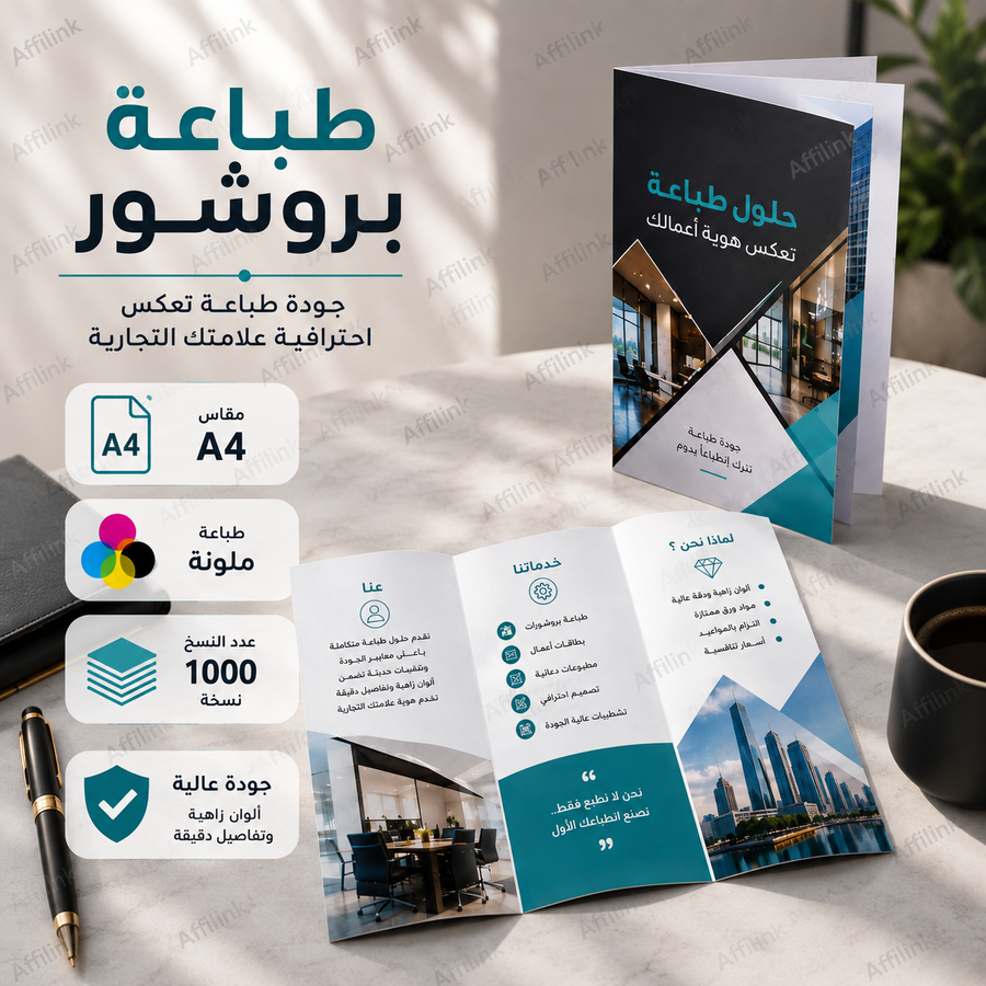 بروشور إعلاني مطوي