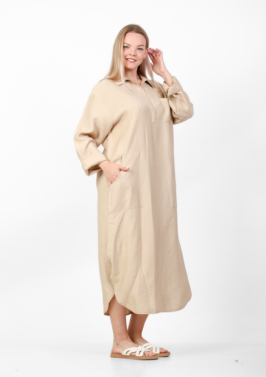 The Essential Linen Dress | فستان كتان صيفي أنيق