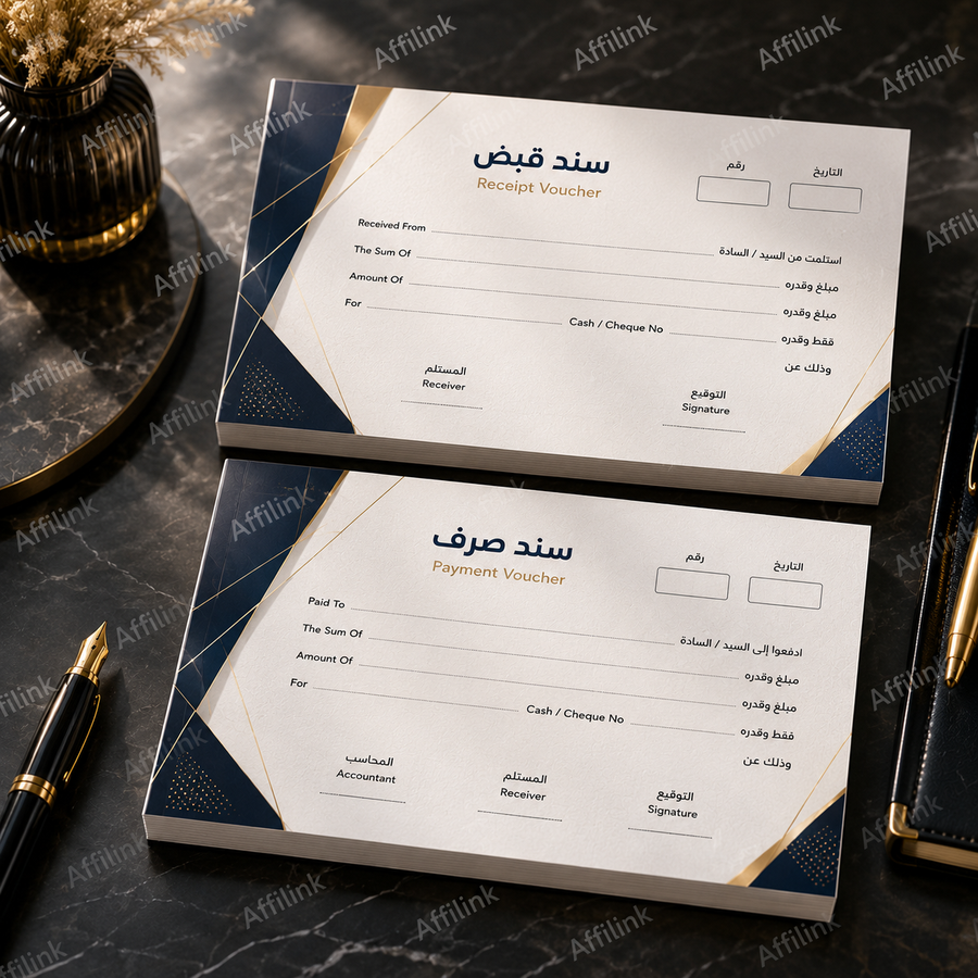 طباعة سندات القبض والصرف