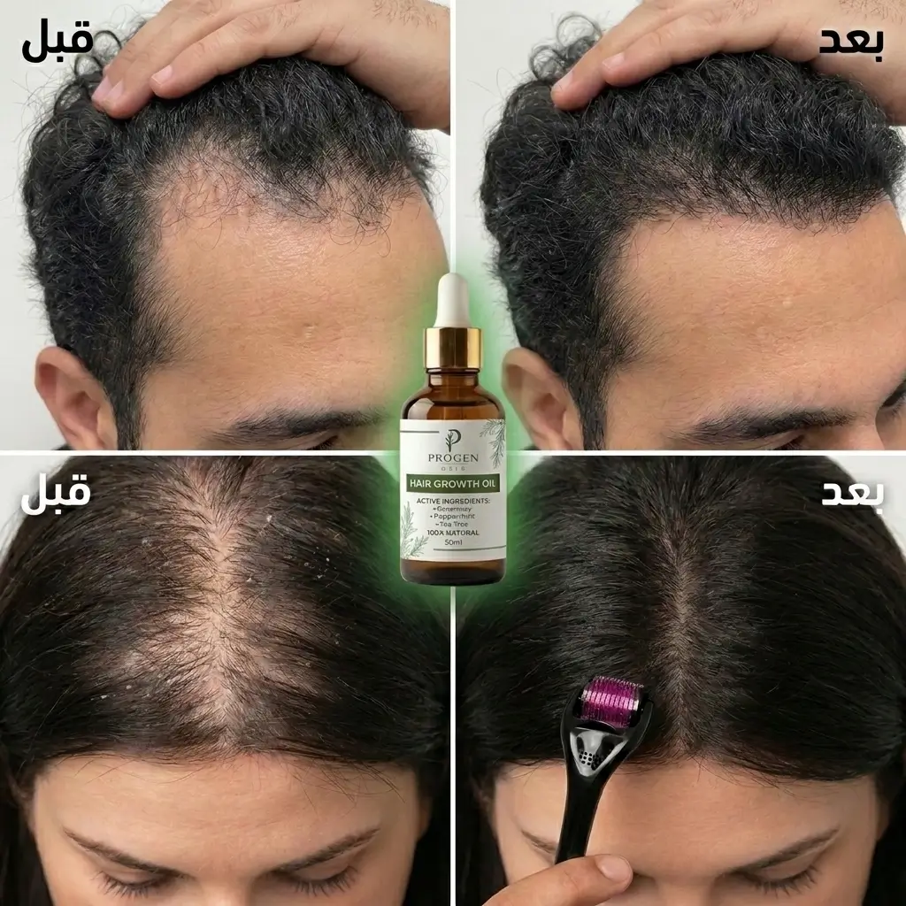 باندل ProMary – زيت إنبات الشعر والديرما رولر