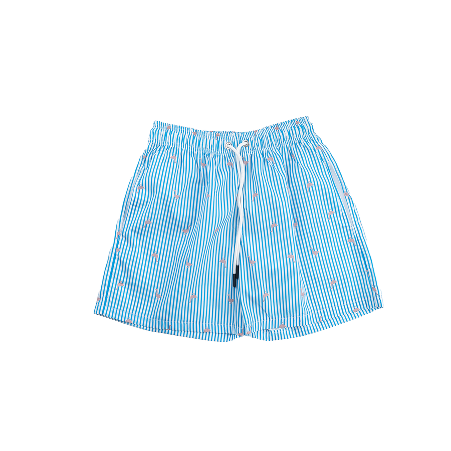 Baby Blue Wave Swim Shorts