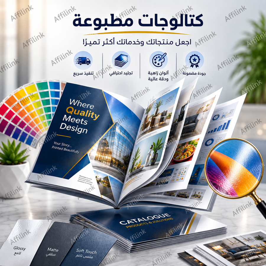 طباعة كتالوجات احترافية