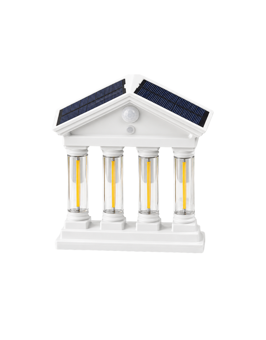 Warm Yellow Radiance Solar Wall Sconce Automatic Dusk Lighting House-Shaped Wall Light, White | Home & Garden | Yard Garden & Outdoor Living | Outdoor Lighting | Garden & Patio Torches|مصباح جداري شمسي دافئ أصفر اللون، إضاءة تلقائية عند الغسق، على شكل منزل، أبيض | المنزل والحديقة | الفناء والحديقة والمعيشة في الهواء الطلق | الإضاءة الخارجية | مشاعل الحدائق والفناء