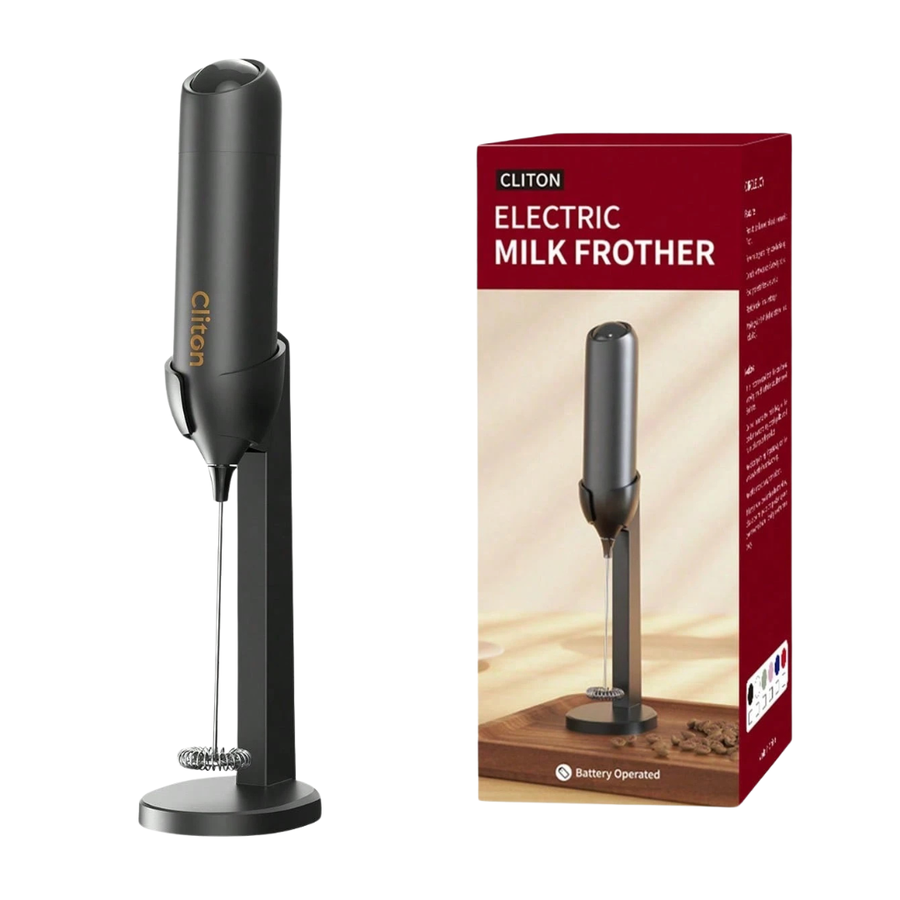 Electric Milk Frother with Stand