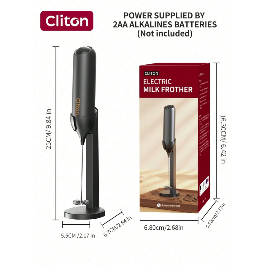 Electric Milk Frother with Stand