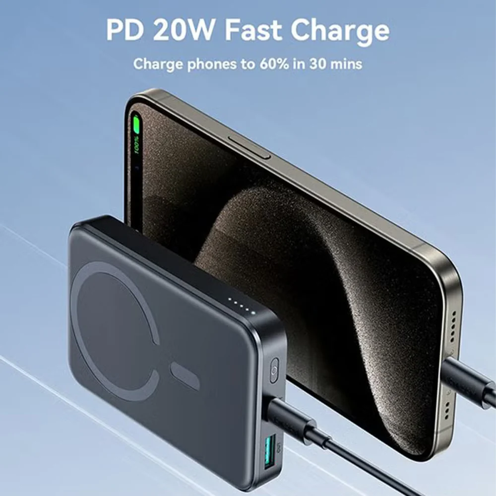  Joyroom Power Bank Magnetic Mini -JR-W020-10000mAh-20W