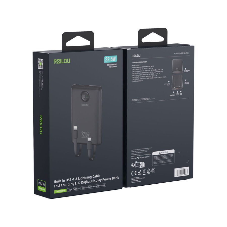  Rsilou Power Bank - R1023 (10000mAh) - 22.5W