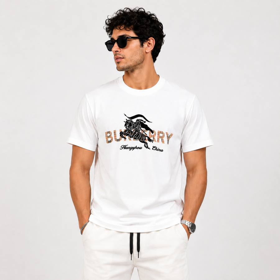Burberry Interlock Cotton T-Shirt