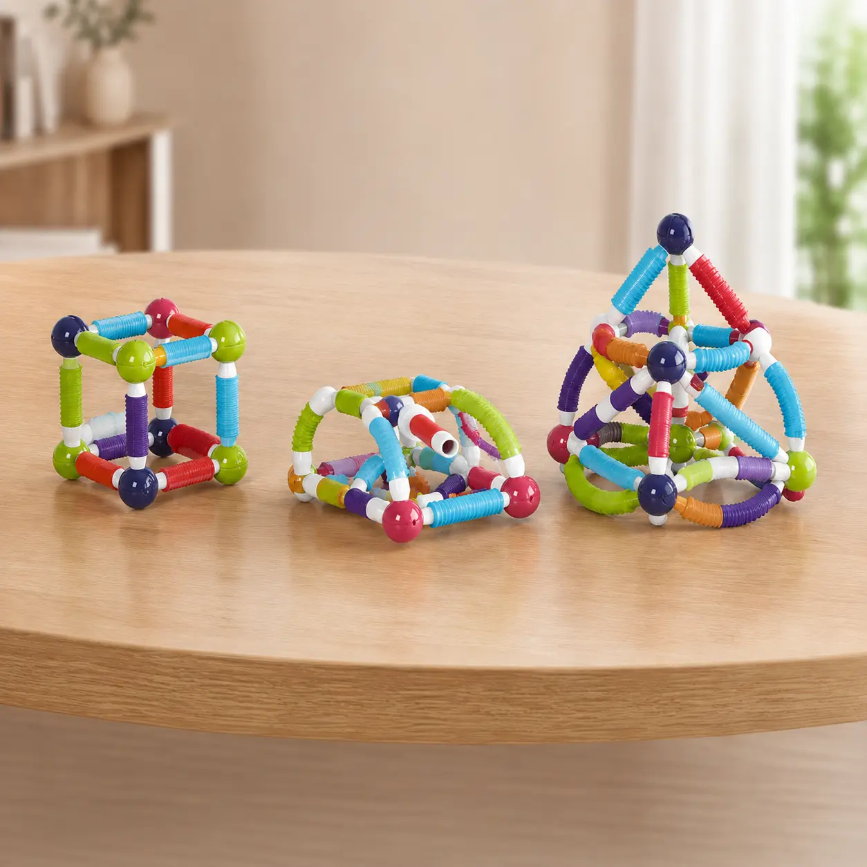 مجموعة البناء المغناطيسي المرن – 40 قطعة | Magnetic Tube Blocks