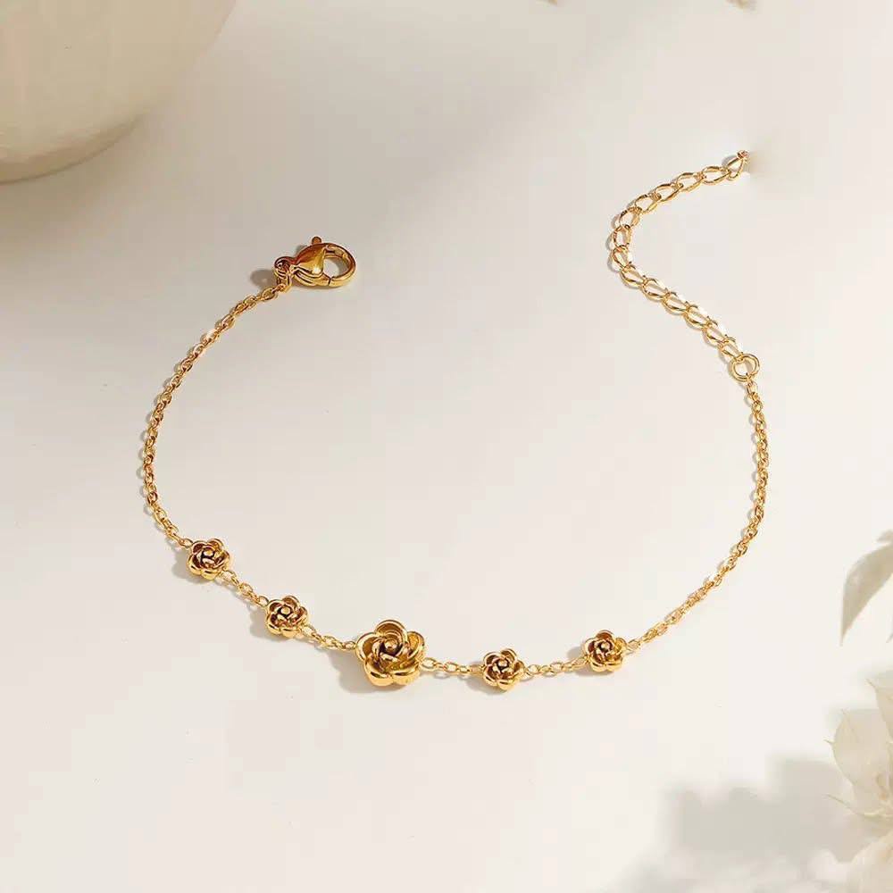 Rose Flower Bracelet