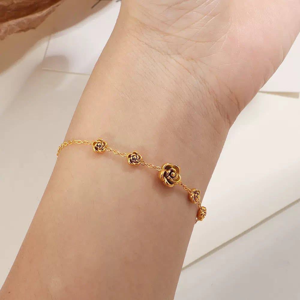 Rose Flower Bracelet