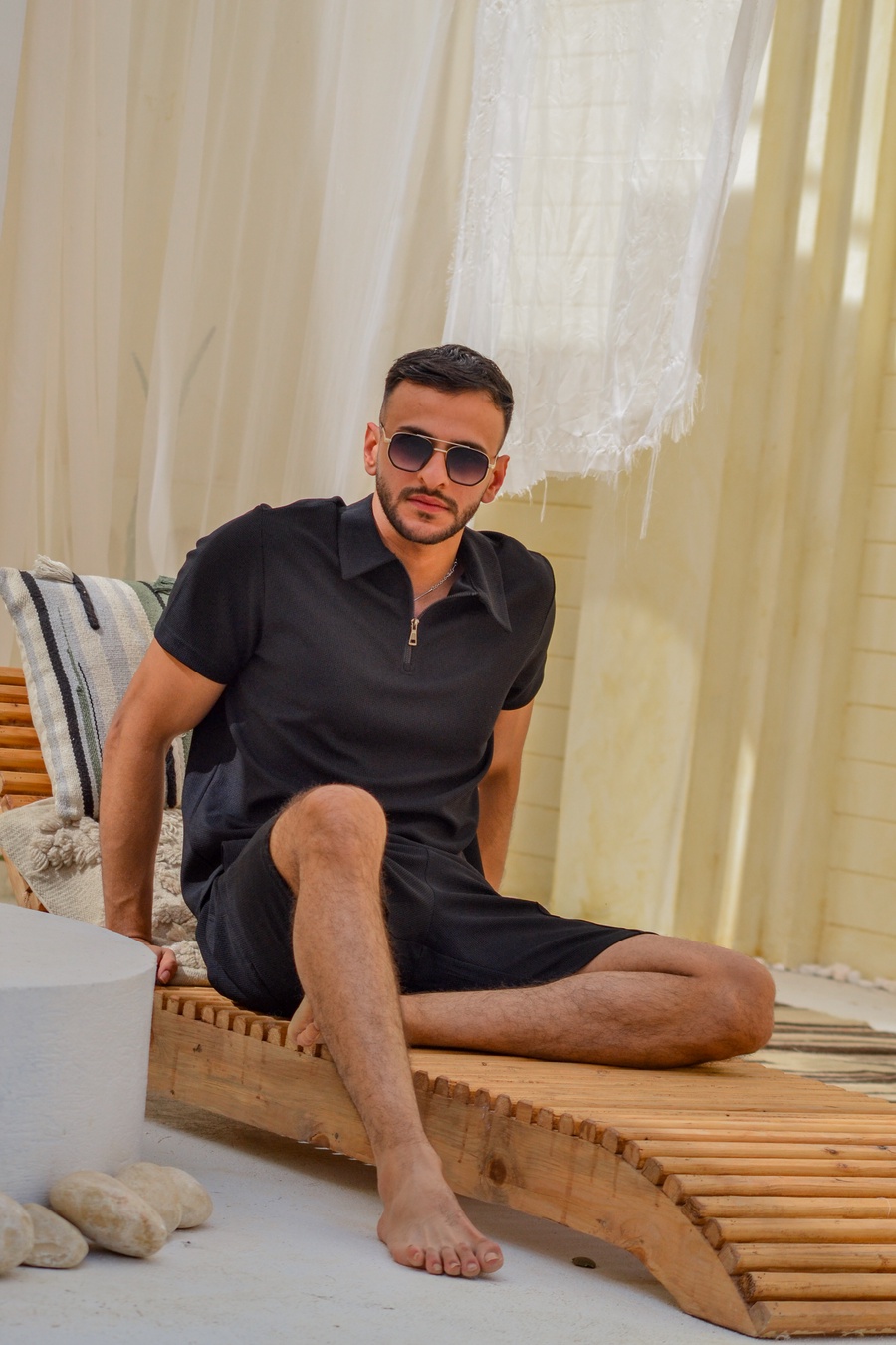 Waffle Suit Unisex | طقم وافل صيفي تيشيرت وشورت