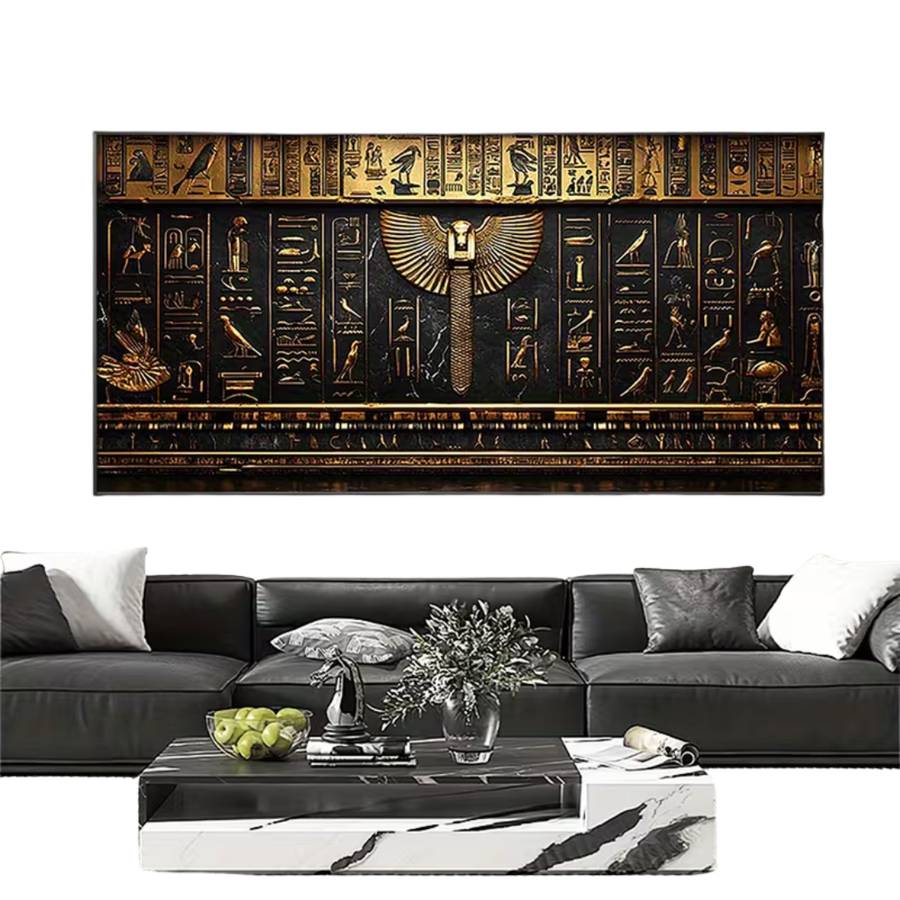 Large Ancient Egyptian Canvas Wall Art 150 × 70 cm