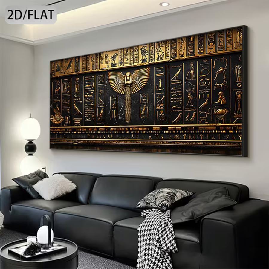 Large Ancient Egyptian Canvas Wall Art 150 × 70 cm