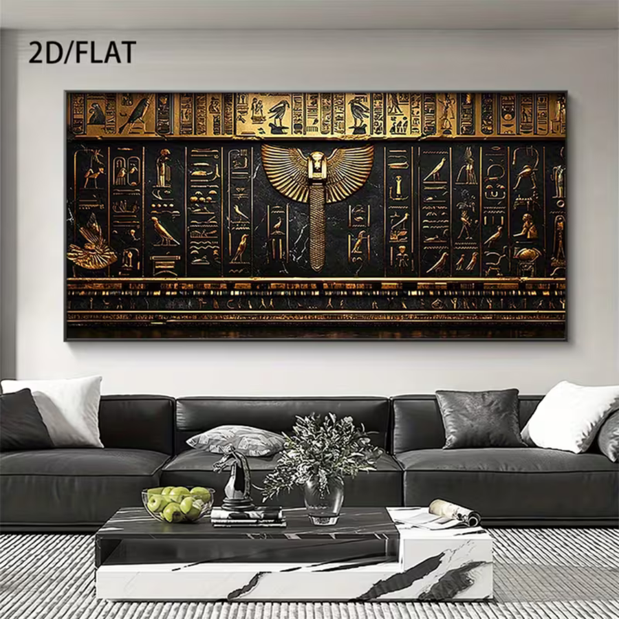 Large Ancient Egyptian Canvas Wall Art 150 × 70 cm