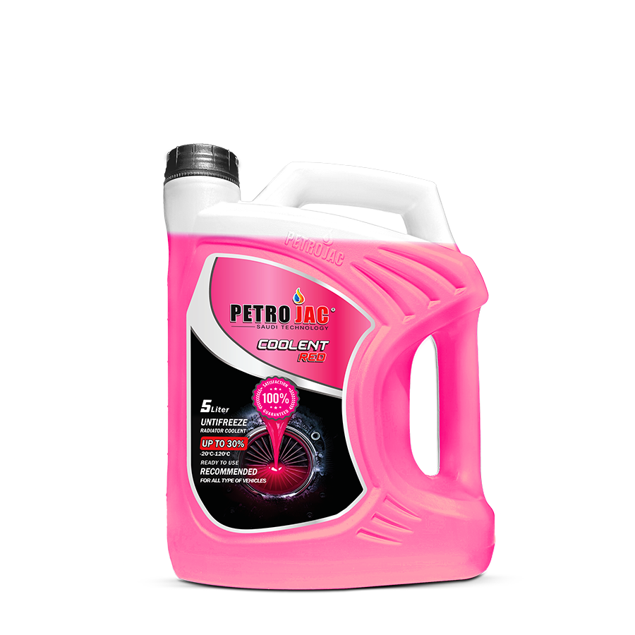 سائل التبريد بتروجاك 30% - Coolant Red - 5 liter long life زهري