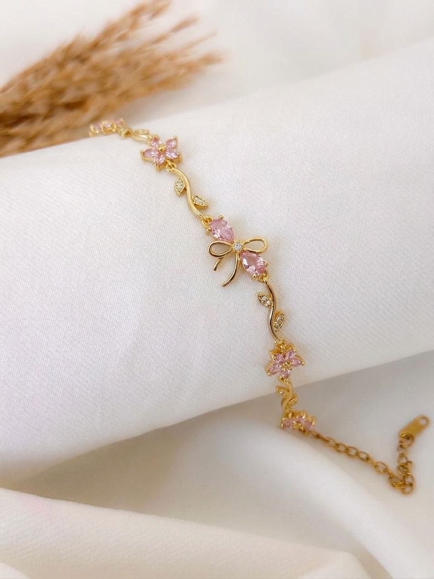  Bow & Flower Bracelet