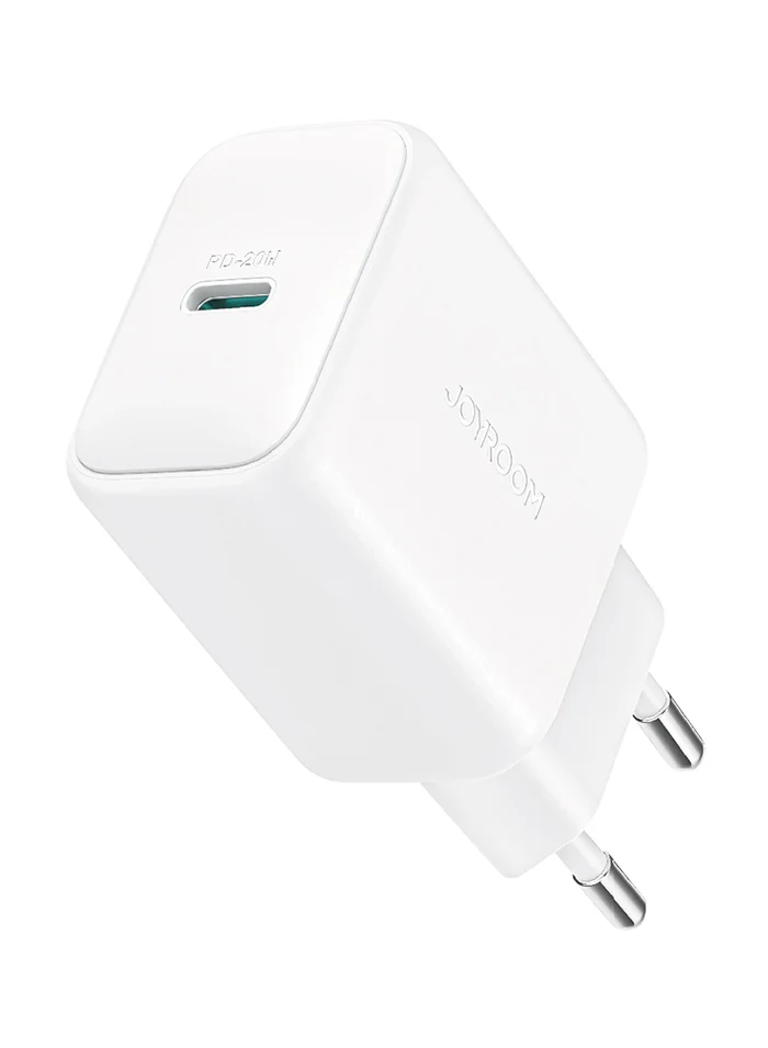 JOYROOM PD FAST CHARGER - With Data Cabel (1M) -Type C -To- Lightning (20W) JR-TCF20EU