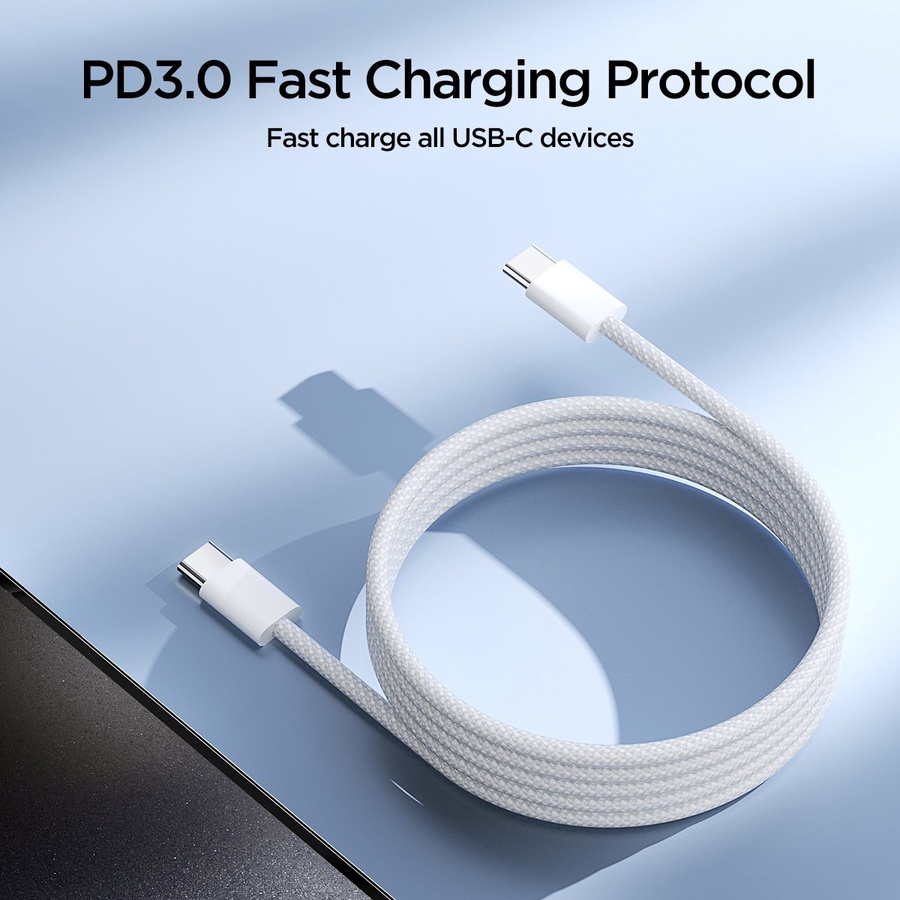 JOYROOM Braided Fast Charging Data Cabel (1 M) -Type C -To- Type C (60W) S-A45