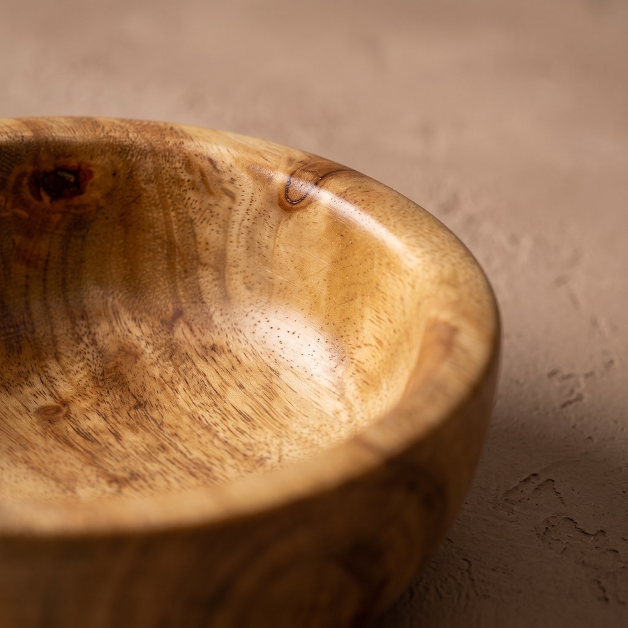 OAKI Mahogany Wooden Serving Bowl (15cm)