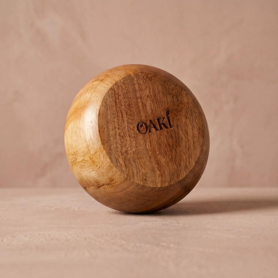 Mahogany Wooden Serving Bowl (20cm) - Handmade | OAKi