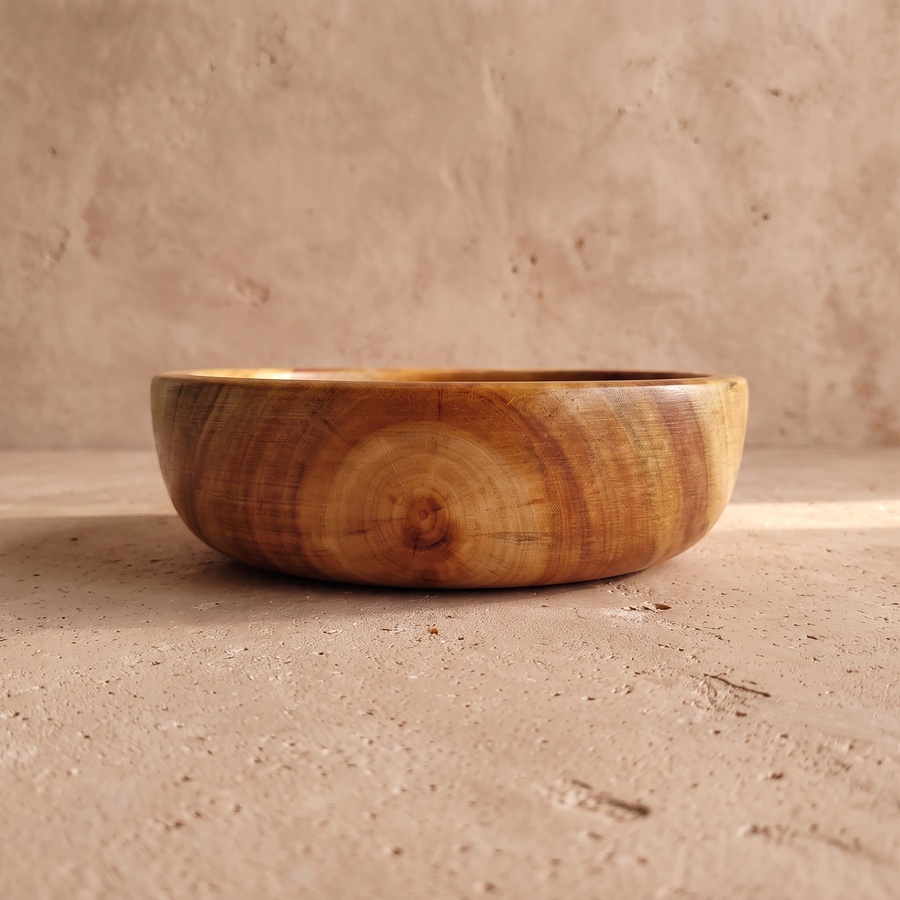 Mahogany Wooden Serving Bowl (25cm) - Handmade | OAKi
