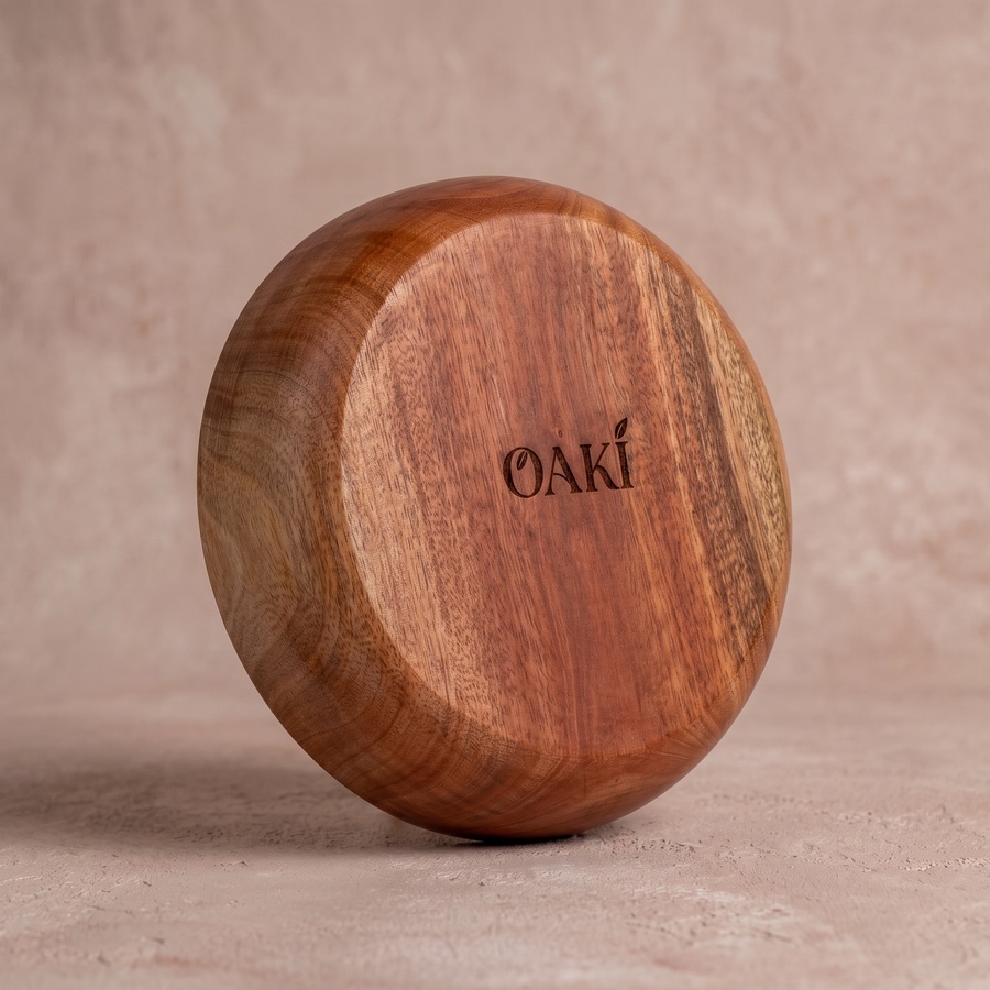 Mahogany Wooden Serving Bowl (30cm) - Handmade | OAKi