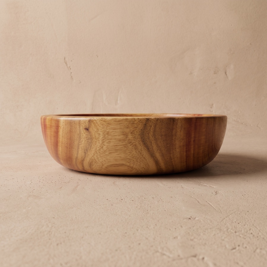 Mahogany Wooden Serving Bowl (30cm) - Handmade | OAKi