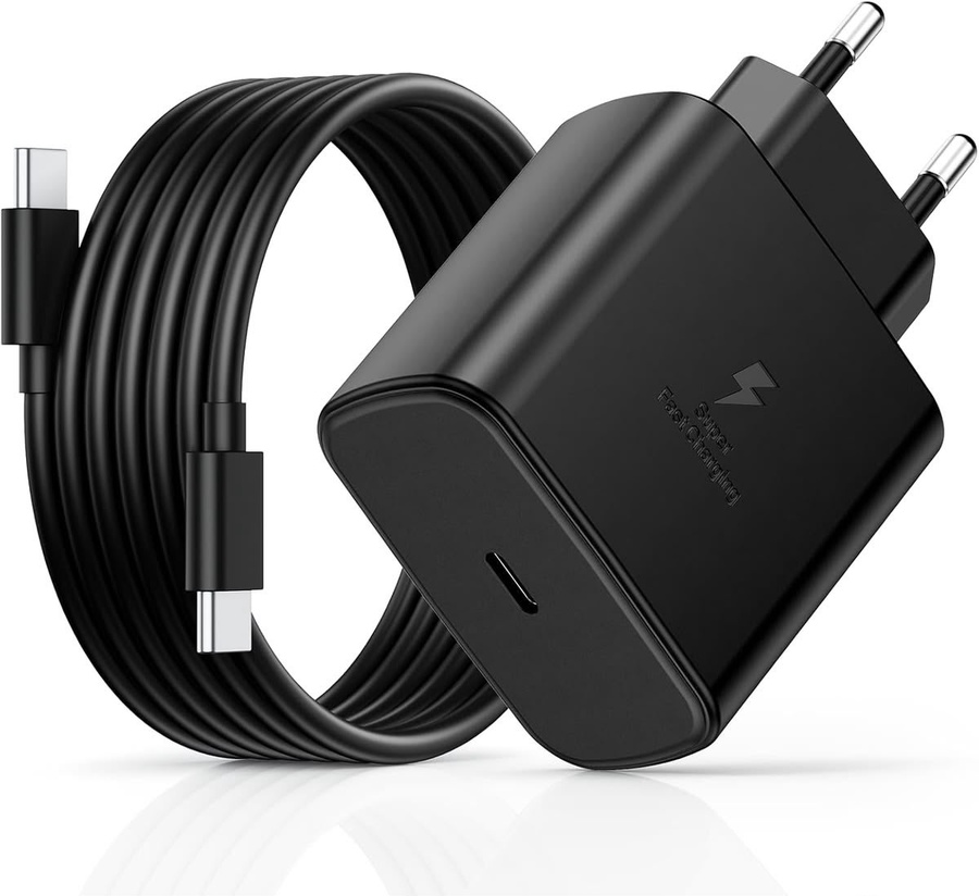 شاحن سامسونج 45 وات PD مع كابل USB-C to USB-C 5A