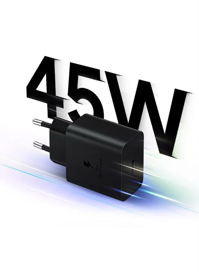 شاحن سامسونج 45 وات PD مع كابل USB-C to USB-C 5A