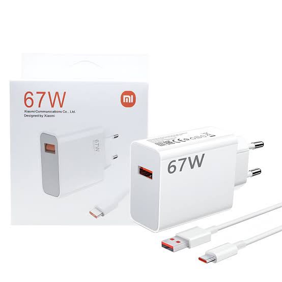 شاحن شاومي 67 وات سريع مع كابل USB-C