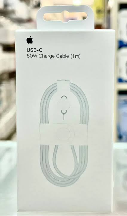 كابل Apple USB-C شحن سريع 60W بطول 1 متر – أبيض