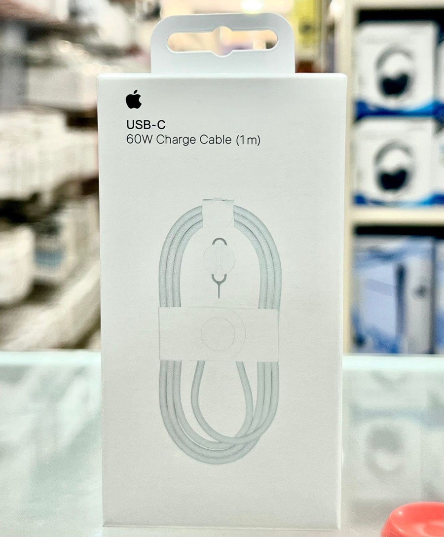 كابل Apple USB-C شحن سريع 60W بطول 1 متر – أبيض