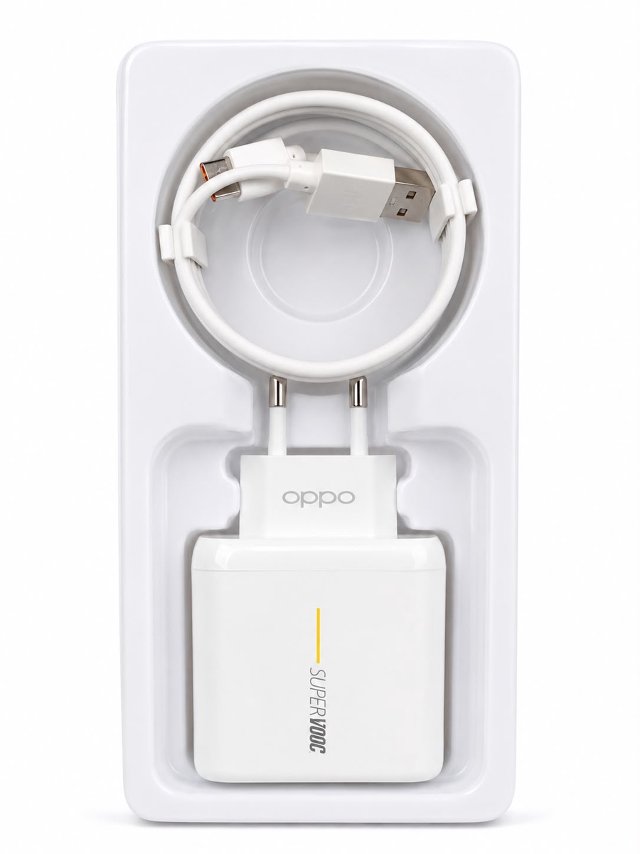 شاحن OPPO SUPERVOOC بقوة 80 وات مع كابل شحن