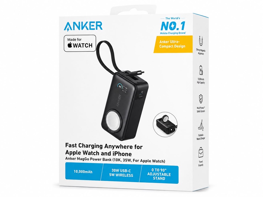 Anker MagGo Power Bank 10K 35W for Apple Watch & iPhone