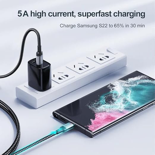     JOYROOM Fast Charging Data Cabel (1.2 M)-Type C-To-Type C(100W) S-A10