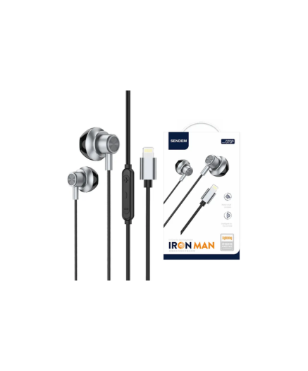 Sendem G70P Iron Man Lightning In-Ear Earphones with Mic