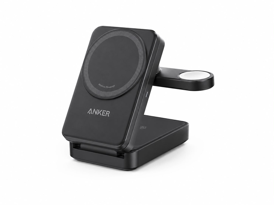 Anker MagGo Wireless Charging Station Foldable 3-in-1 Qi2 15W