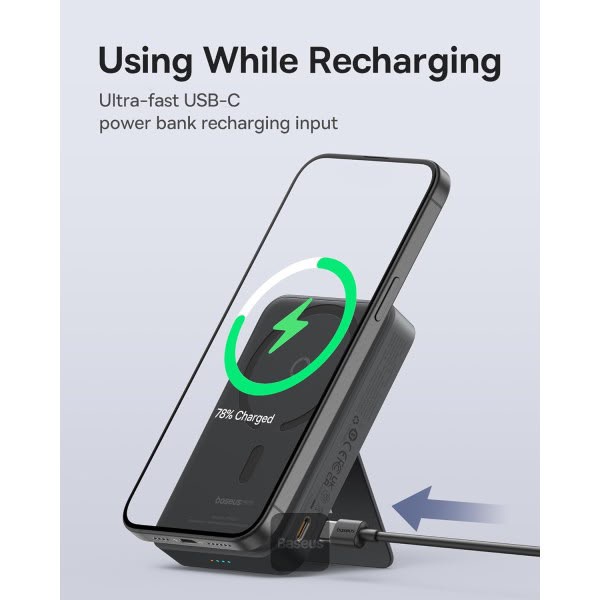Baseus MagPro Magnetic Power Bank 5000mAh 20W with Phone Holder