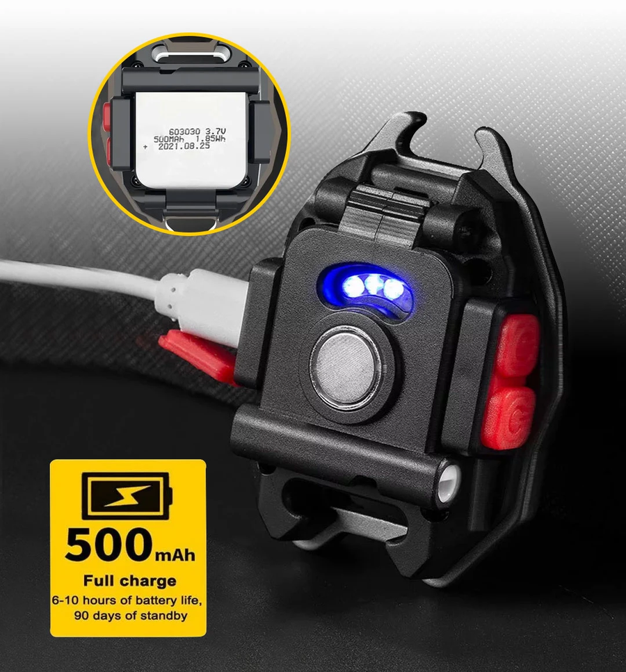 مصباح LED متعدد الوظائف قابل لإعادة الشحن مع مغناطيس وفتاحة زجاجات – Mini Multifunctional Lighter LED COB Keychain