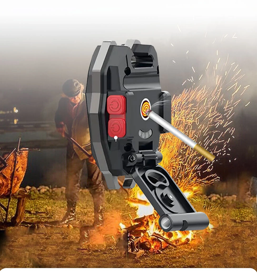 مصباح LED متعدد الوظائف قابل لإعادة الشحن مع مغناطيس وفتاحة زجاجات – Mini Multifunctional Lighter LED COB Keychain