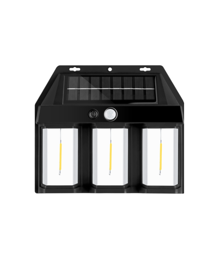 مصباح شمسي خارجي جديد مع استشعار الحركة، ثلاثة أوضاع إضاءة، مصباح حديقة شمسي |New outdoor solar light with motion sensor, three lighting modes, solar garden light