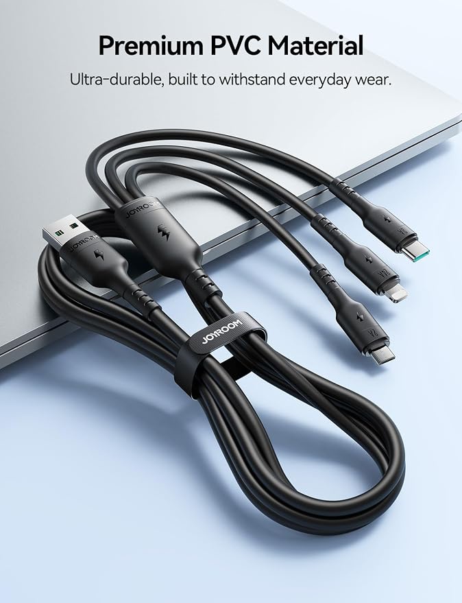 JOYROOM Charging Cabel (1.2 M) -USB - A To Type-C +Lightning + Micro (3.5A) MAX S-A61