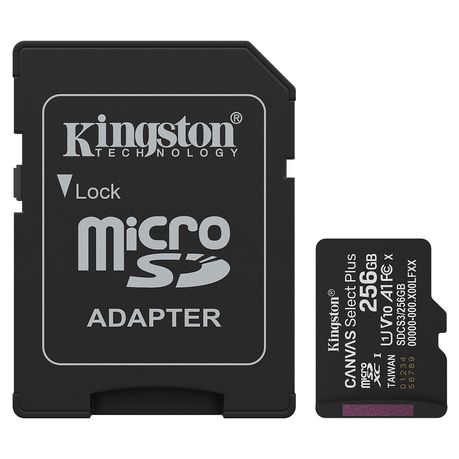 بطاقة ذاكرة كينجستون 256 جيجابايت- Kingston Memory Card 256GB (ضمان 12 شهر)