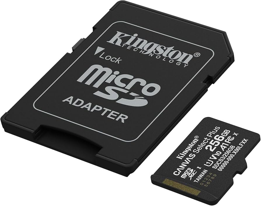 بطاقة ذاكرة كينجستون 256 جيجابايت- Kingston Memory Card 256GB (ضمان 12 شهر)