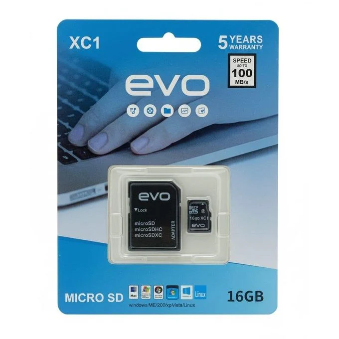 بطاقة ذاكرة إيفو 16 جيجابايت- EVO Memory Card 16GB (ضمان 12 شهر)