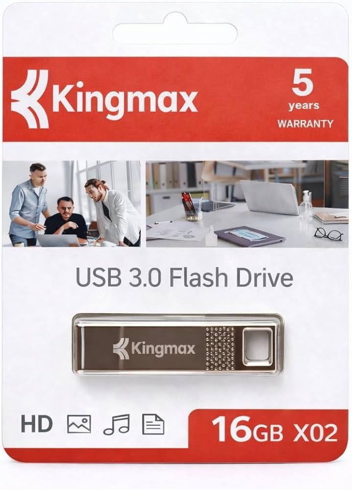  فلاش ميموري كينجماكس 16 جيجابايت- Kingmax Flash Memory-16GB (ضمان 12 شهر)